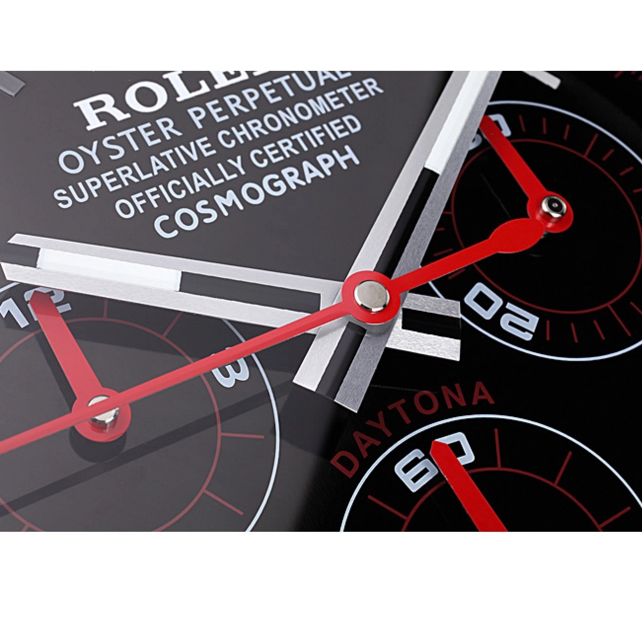 MiroTime 0711 Rolex Daytona Cosmograph Wall Clock Black-Red 621908